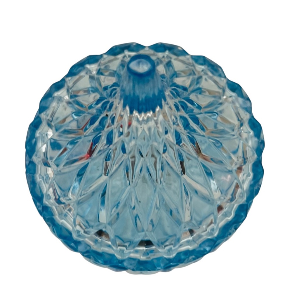 Hershey's Kisses Blue Glass Candy Dish - Picture 2 of 4